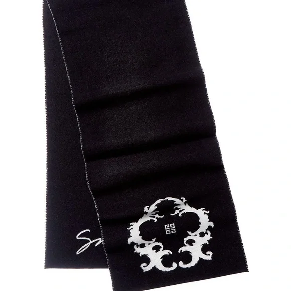 Givenchy Black and White Signature Scarf